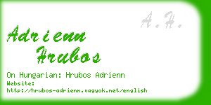 adrienn hrubos business card